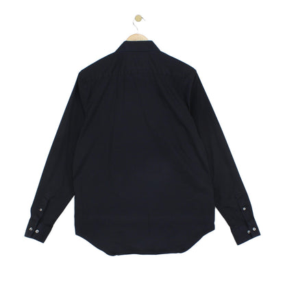 Mens Shirt Stretch Slim Fit Button Up Long Sleeve