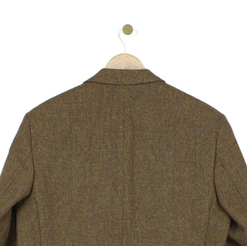 Mens Tweed Blazer Long Wool