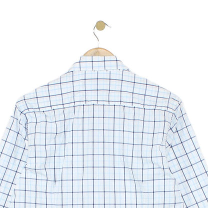 Mens Plaid Shirt Tailored Button Up