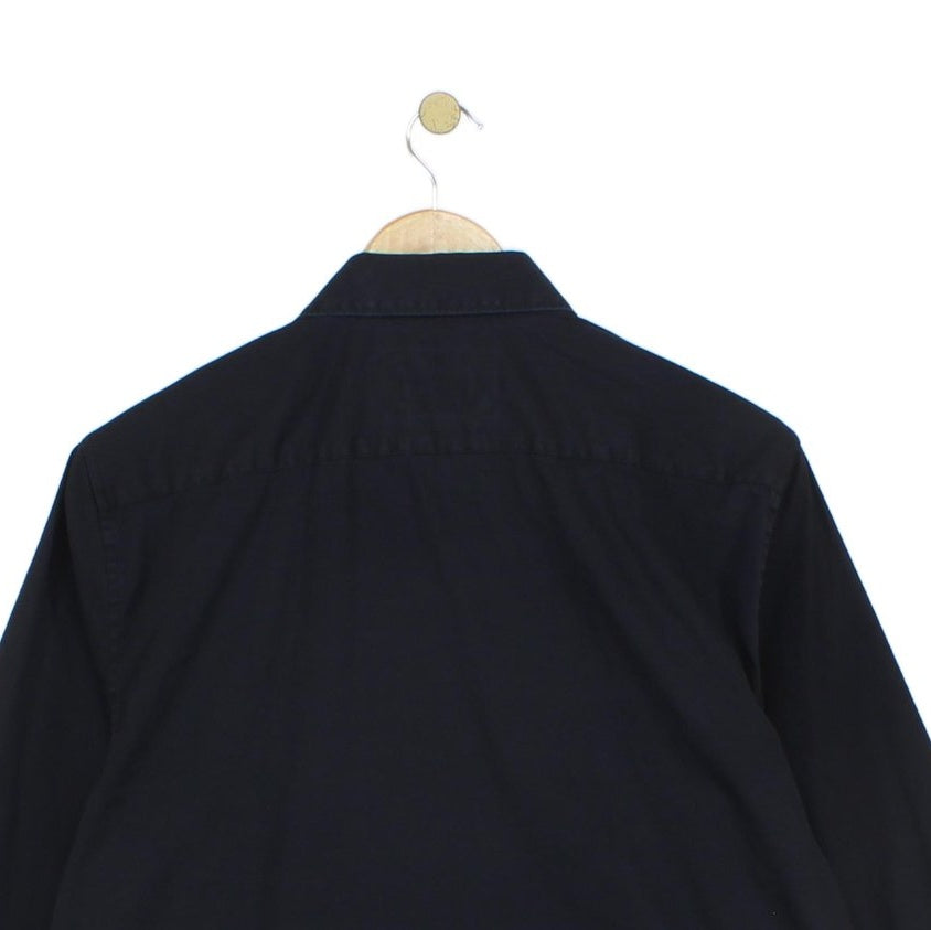 Mens Shirt Stretch Slim Fit Button Up Long Sleeve
