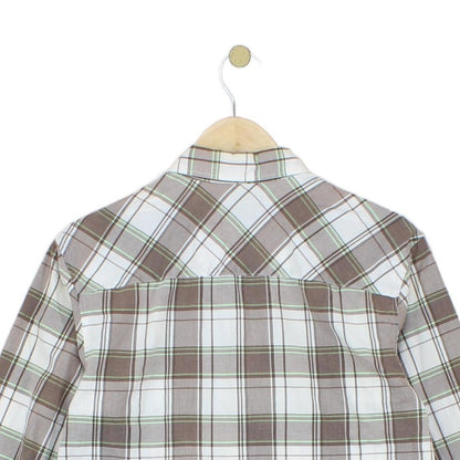 Mens Check Shirt Button Up Long Sleeve