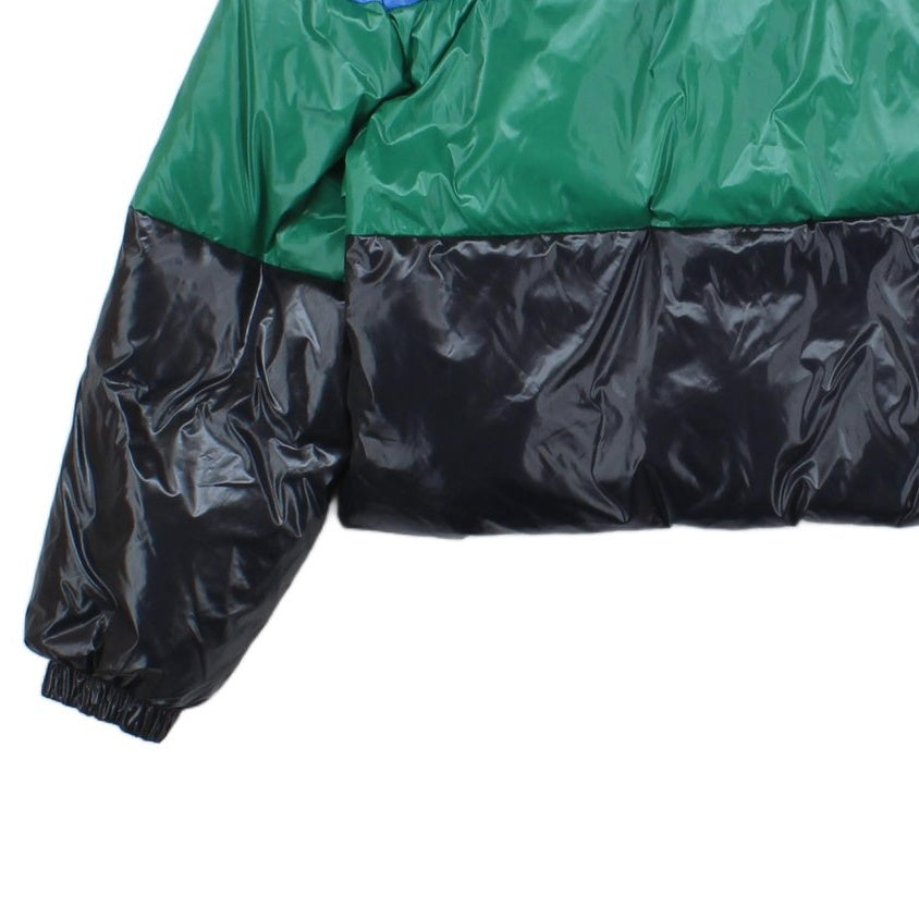 Womens Puffer Jacket Full Zip Colour Block
