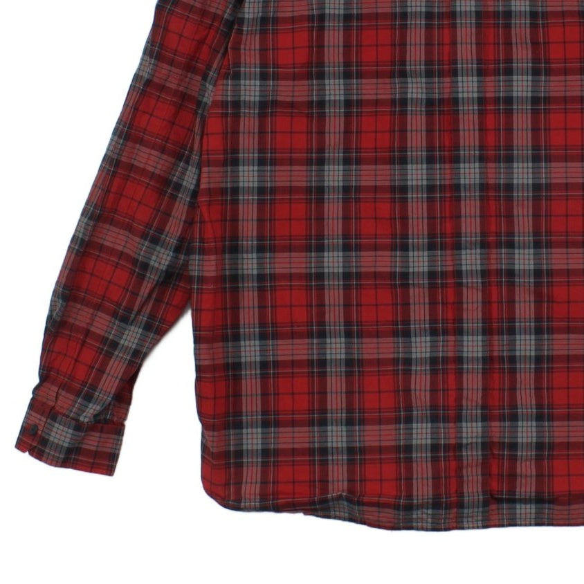 Mens Plaid Shirt Long Sleeve Button Up