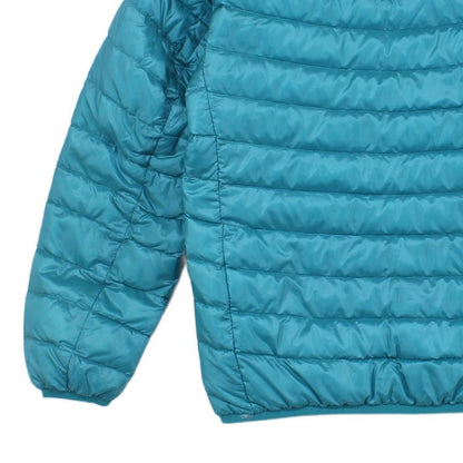 Mens Down Quilted Jacket Hooded Lightweight Insulated