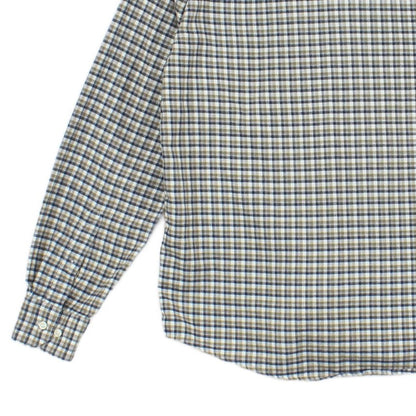 Mens Flannel Check Shirt Long Sleeve Button Up