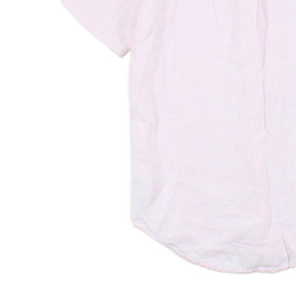 Mens Linen Shirt Custom Fit Short Sleeve