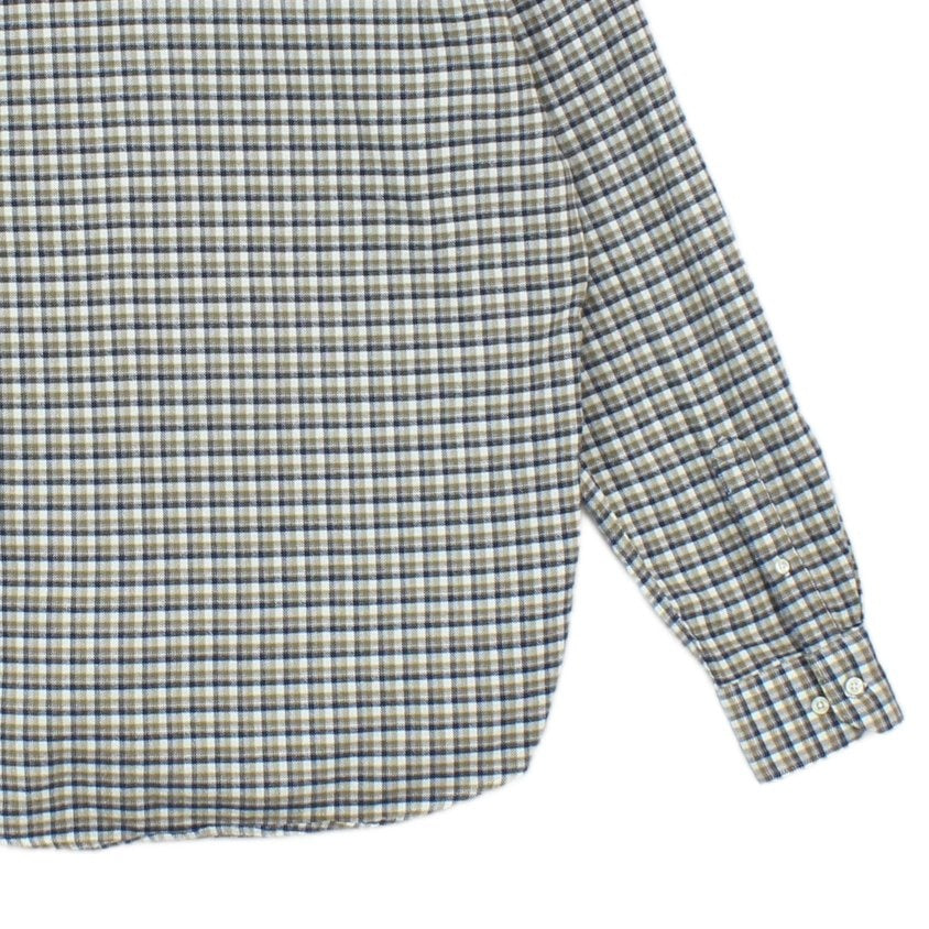 Mens Flannel Check Shirt Long Sleeve Button Up