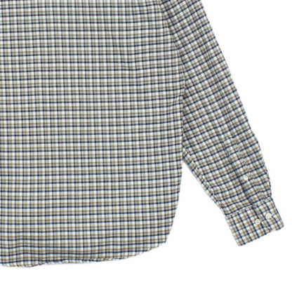Mens Flannel Check Shirt Long Sleeve Button Up