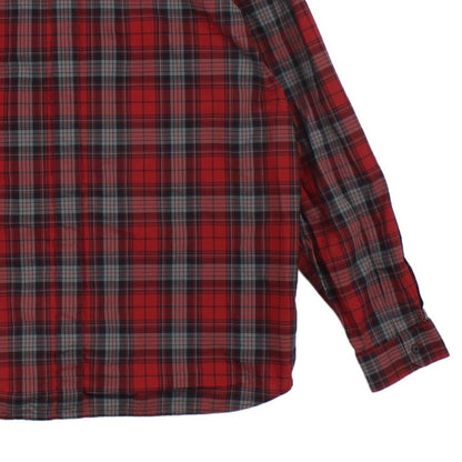Mens Plaid Shirt Long Sleeve Button Up
