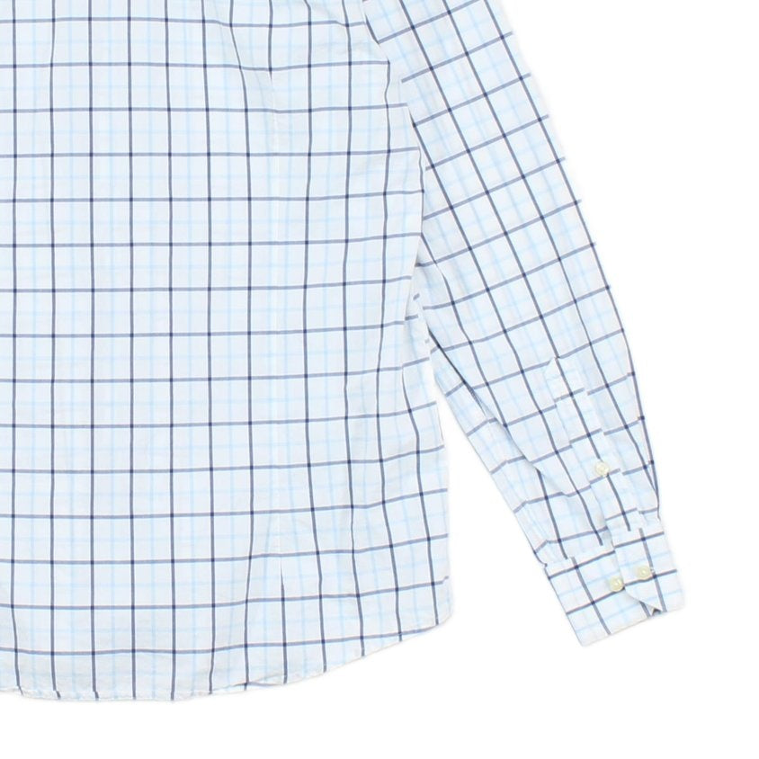 Mens Plaid Shirt Tailored Button Up