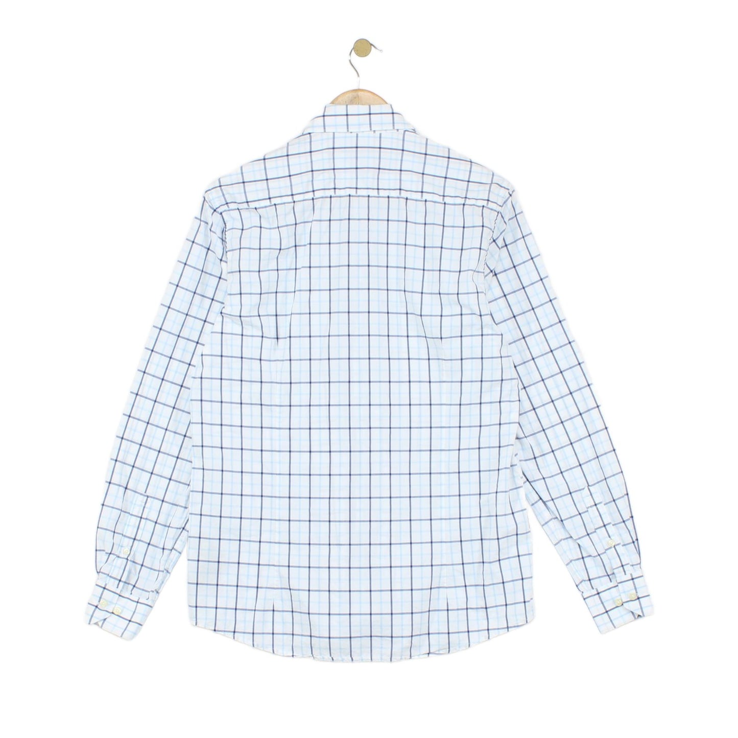 Mens Plaid Shirt Tailored Button Up