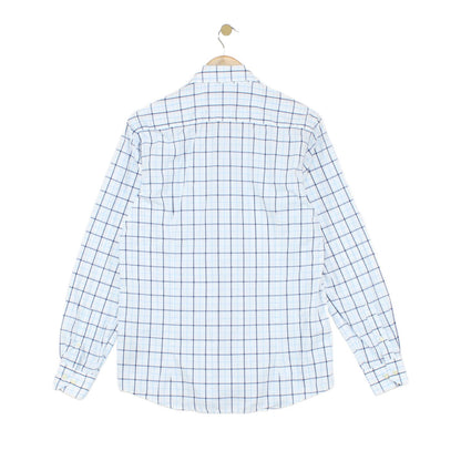 Mens Plaid Shirt Tailored Button Up