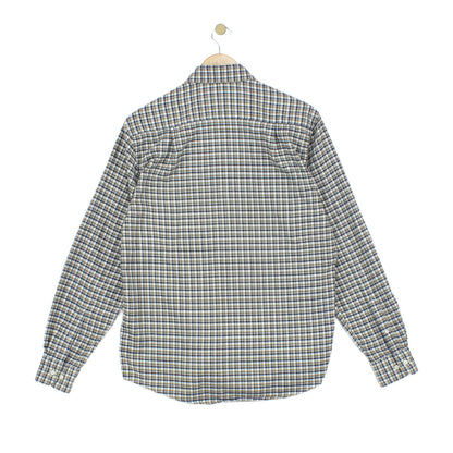 Mens Flannel Check Shirt Long Sleeve Button Up