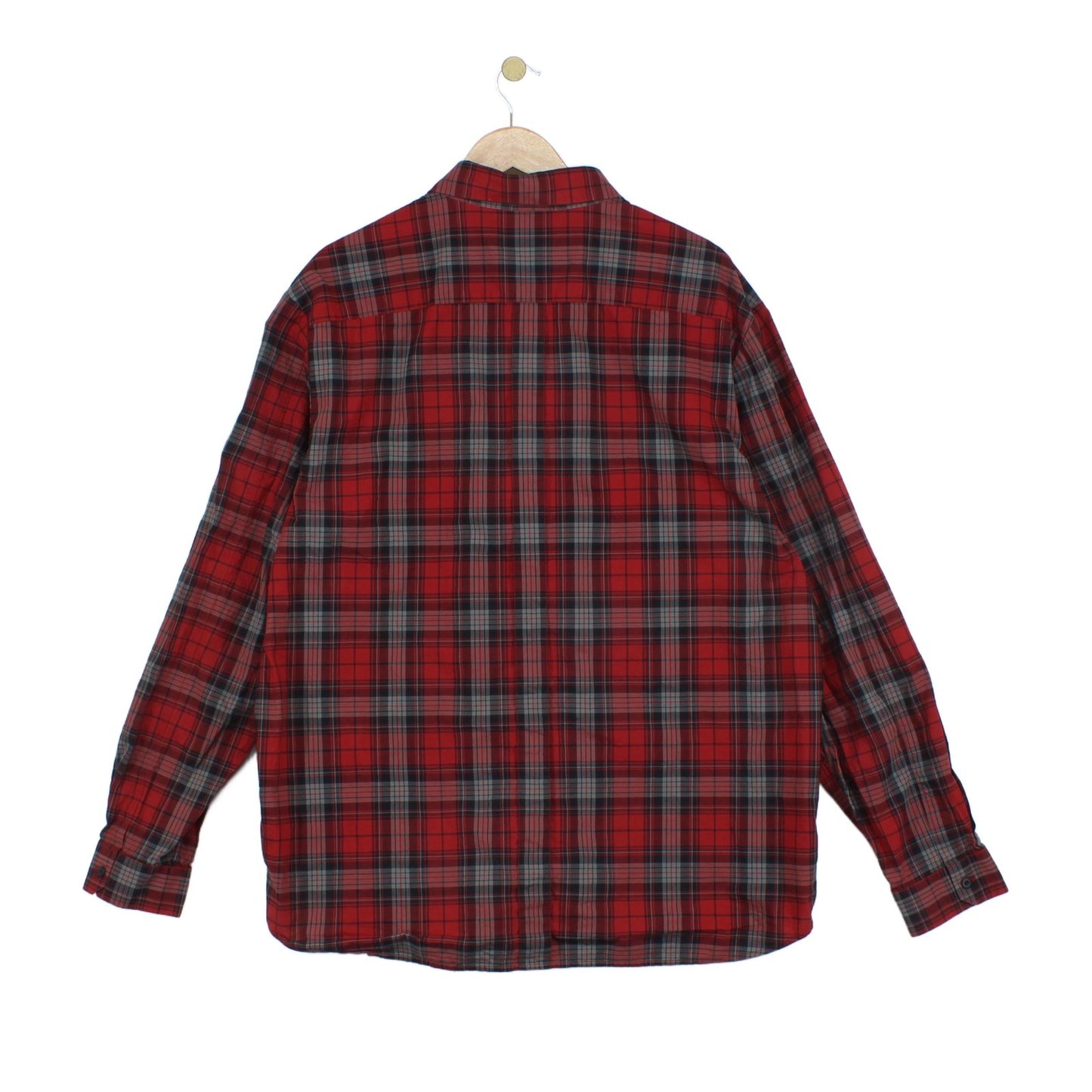 Mens Plaid Shirt Long Sleeve Button Up