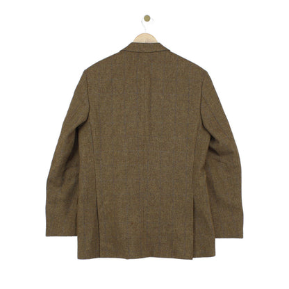Mens Tweed Blazer Long Wool
