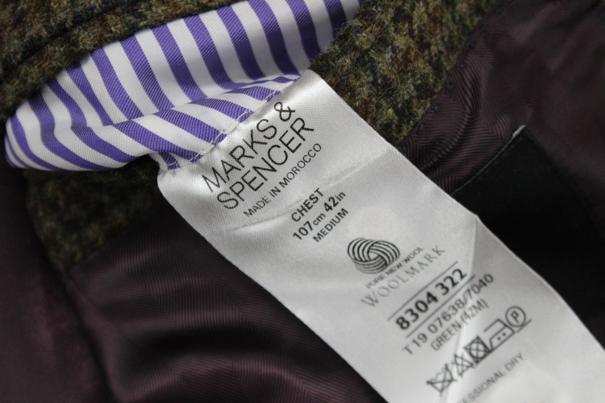 Mens Yorkshire Tweed Blazer Woolmark Check