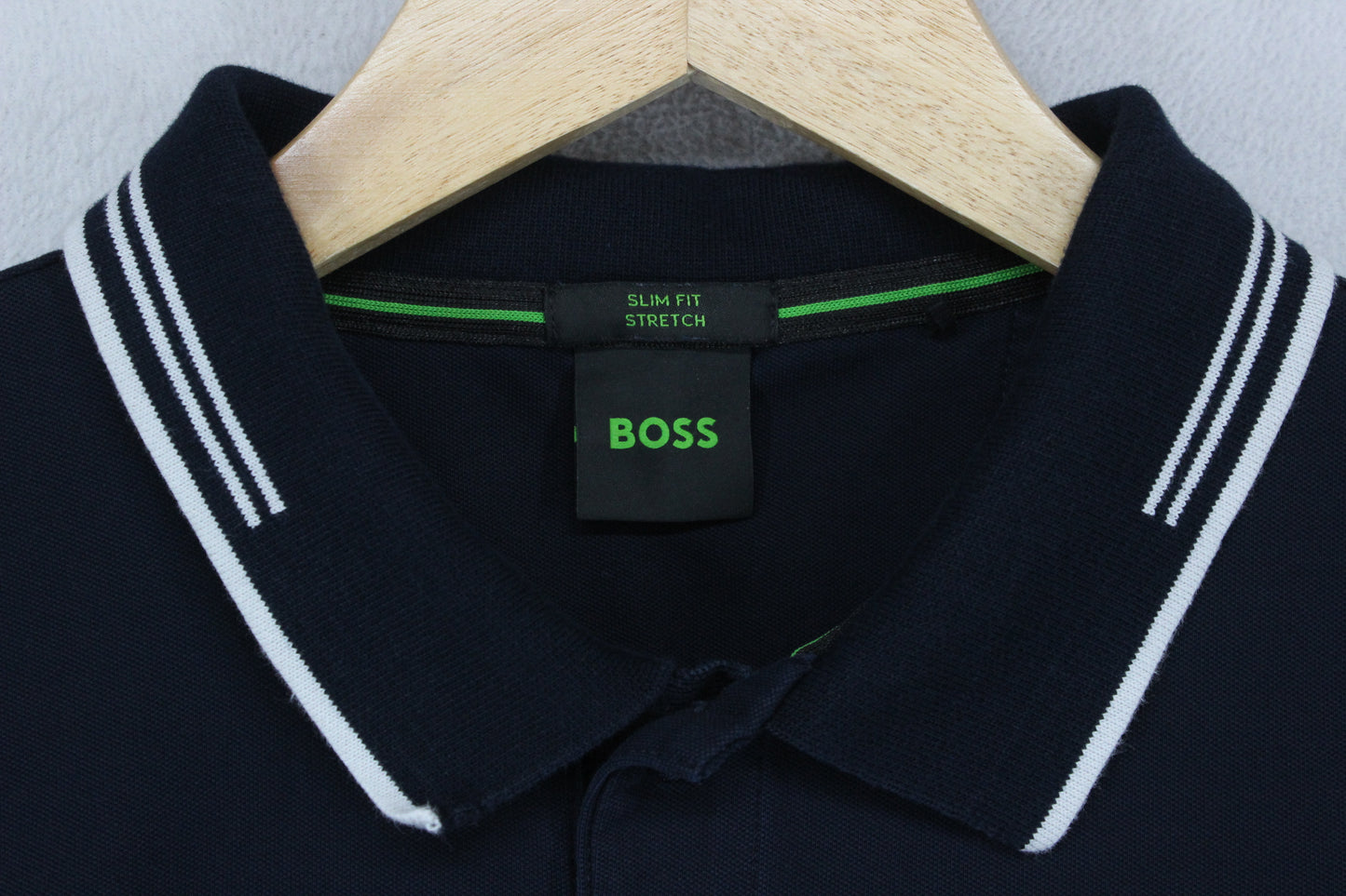 Mens Polo Shirt Slim Fit Short Sleeve Stretch
