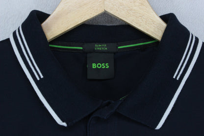 Mens Polo Shirt Slim Fit Short Sleeve Stretch