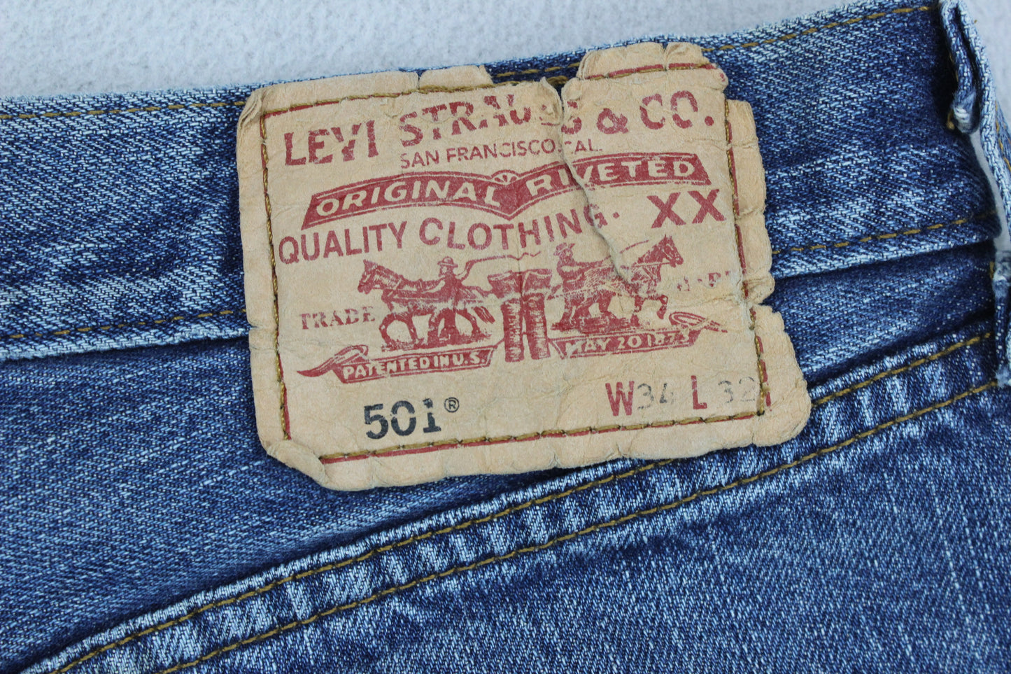 Mens Denim Shorts  Raw Hem