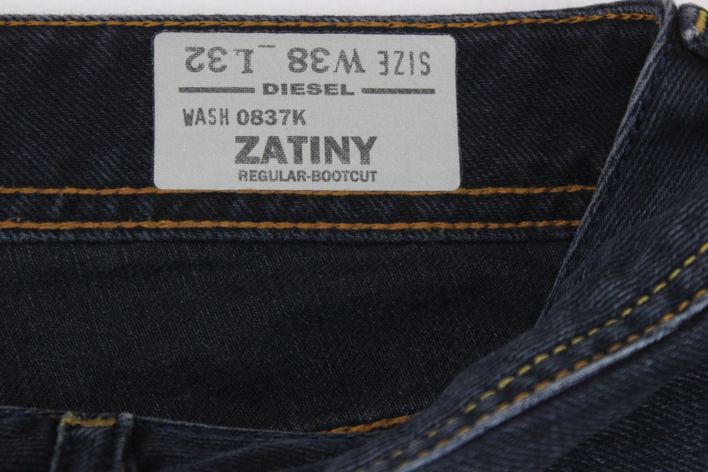 Mens Zatiny Jeans Bootcut Button Fly Mid Rise Denim