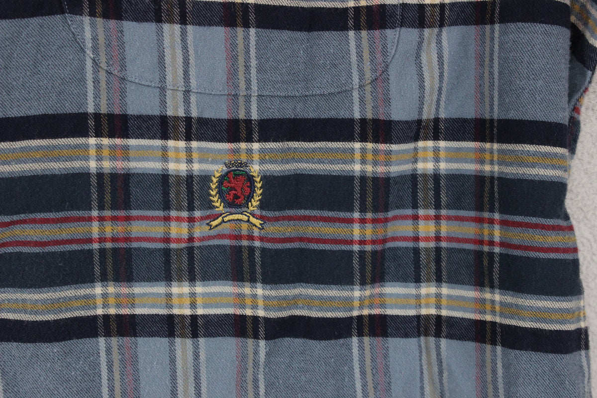Mens Plaid Shirt Long Sleeve Button Up