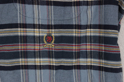 Mens Plaid Shirt Long Sleeve Button Up