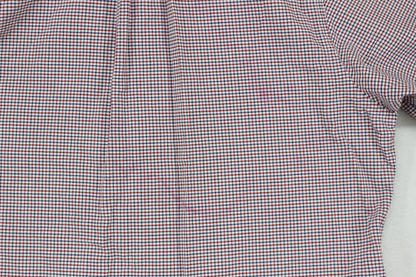 Mens Check Shirt Long Sleeve Button Up