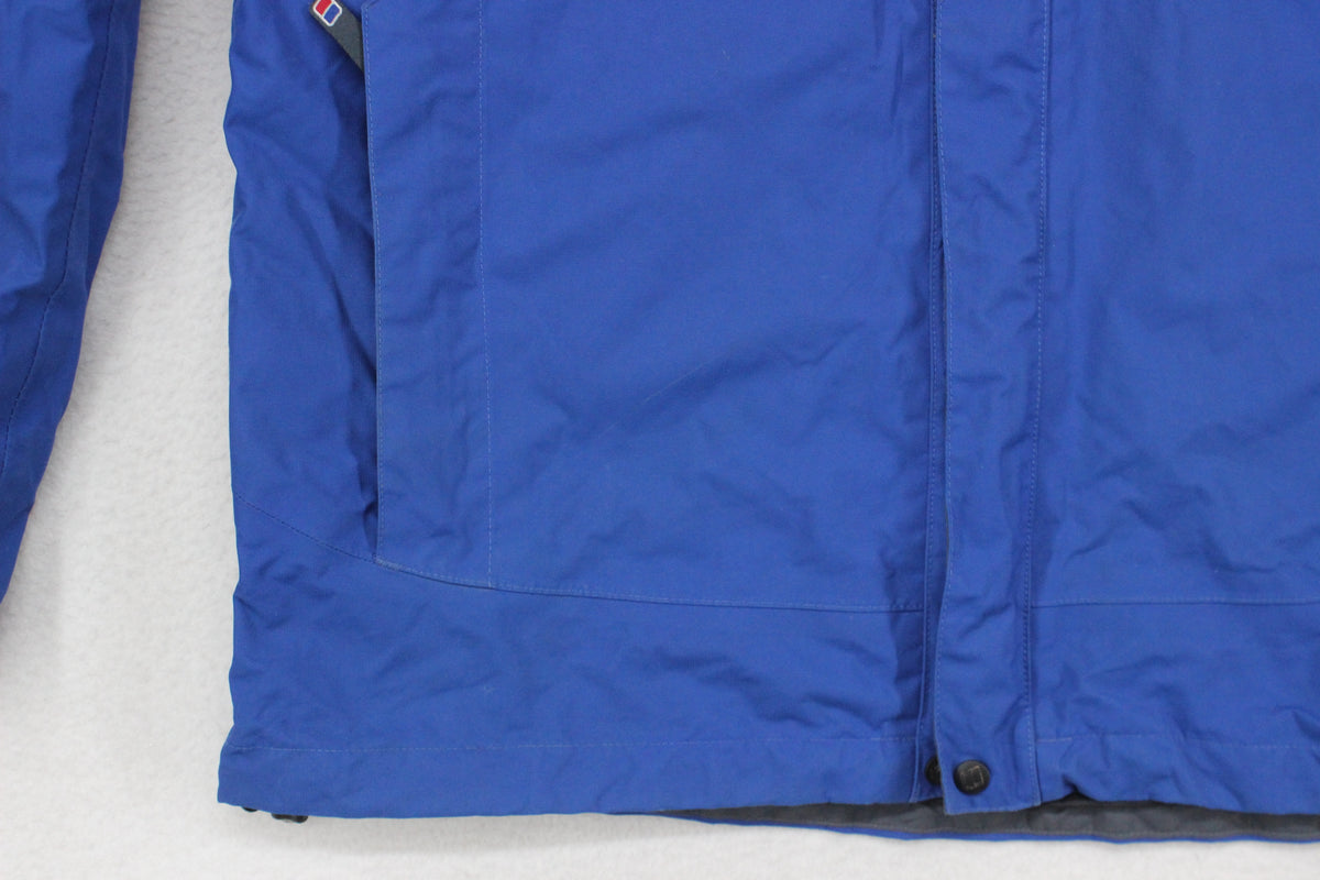 Mens Waterproof Jacket Full Zip Hooded Outdoor