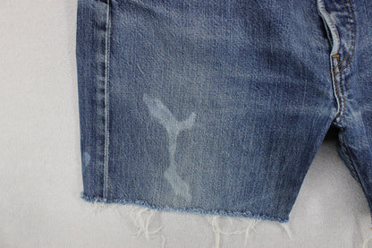 Mens Denim Shorts  Raw Hem