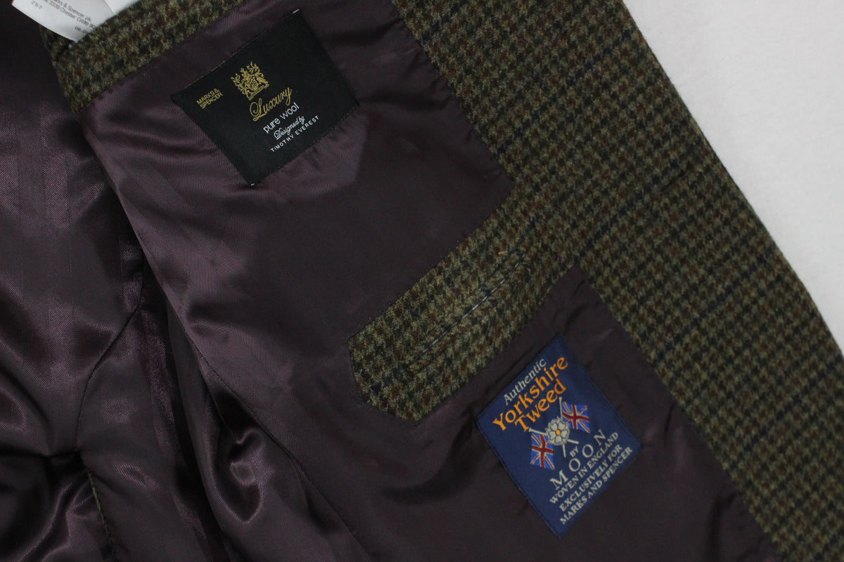 Mens Yorkshire Tweed Blazer Woolmark Check