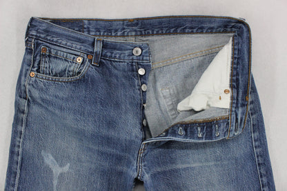 Mens Denim Shorts  Raw Hem