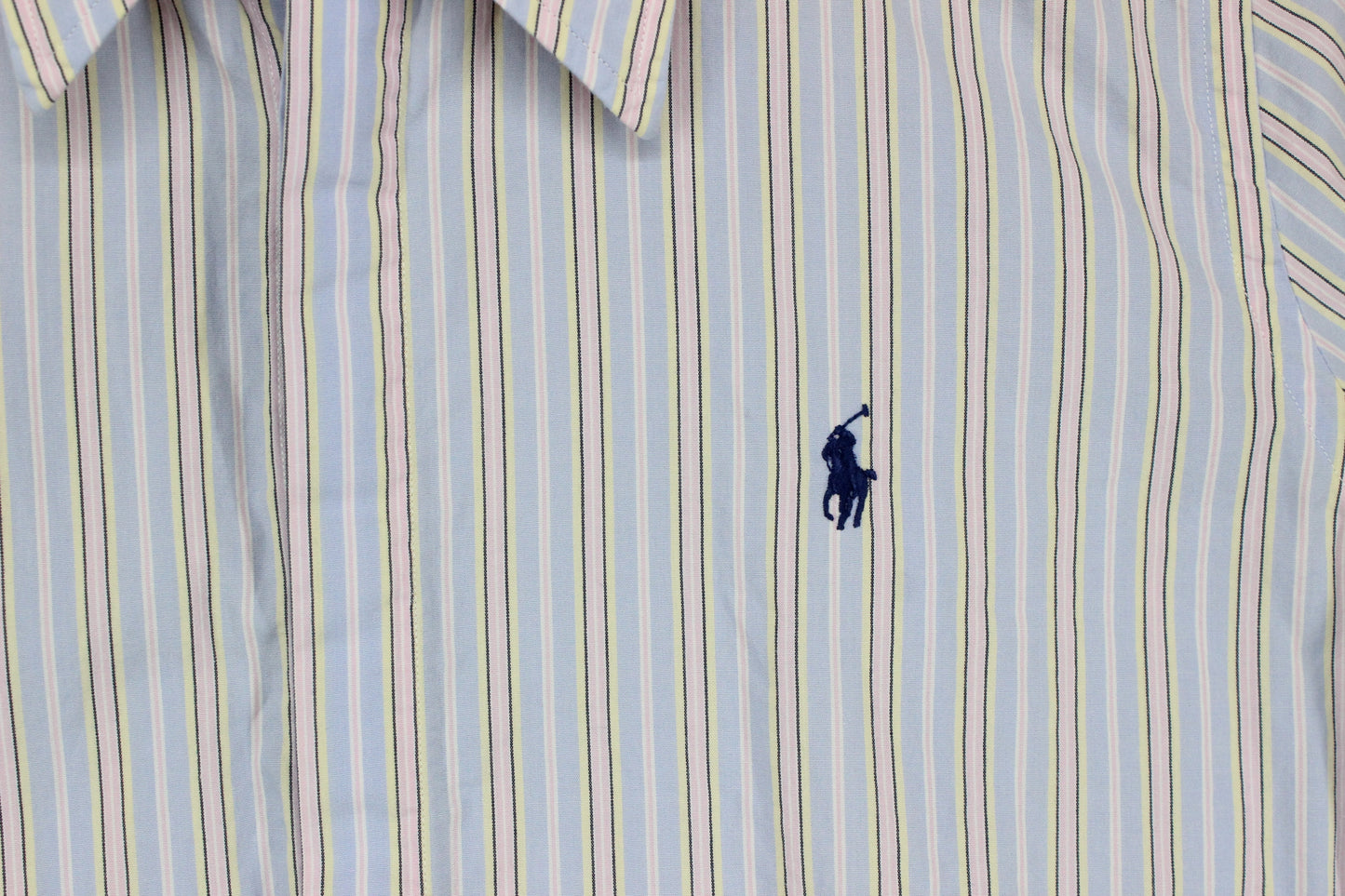 Womens Striped Shirt Slim Fit  Short Sleeve