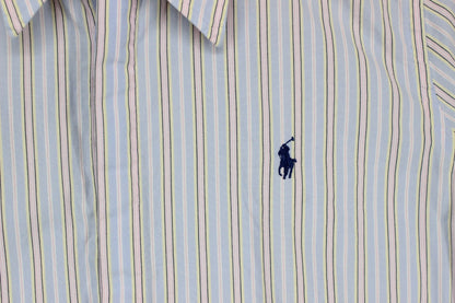 Womens Striped Shirt Slim Fit  Short Sleeve