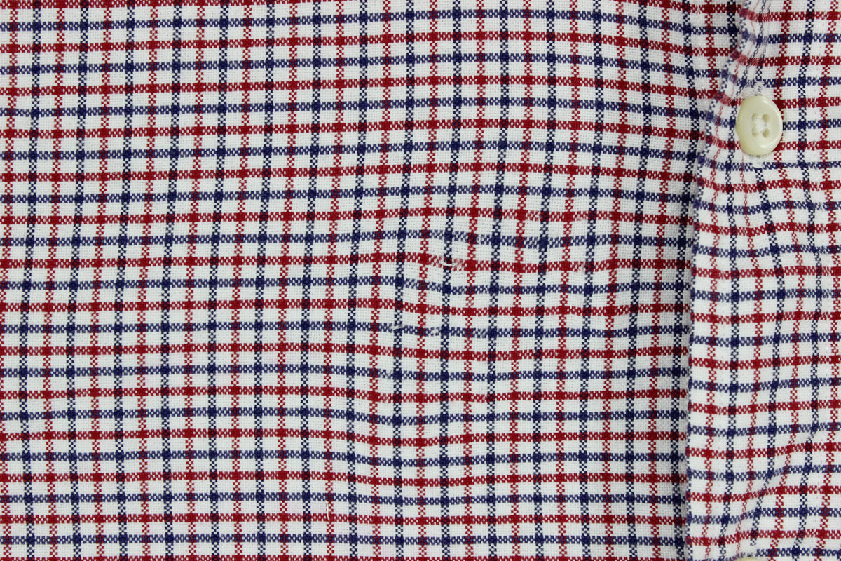Mens Check Shirt Long Sleeve Button Up