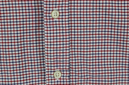Mens Check Shirt Long Sleeve Button Up