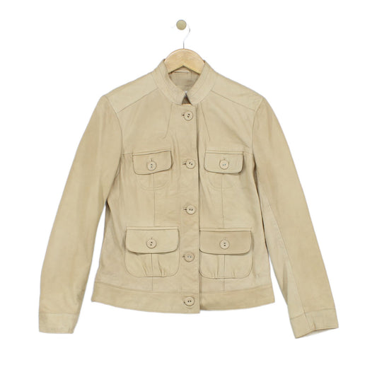 Womens Leather Jacket Utility