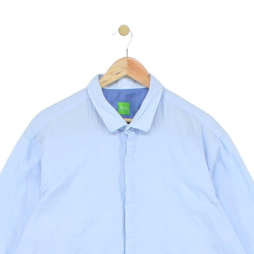 Mens Shirt Long Sleeve Button Up Business