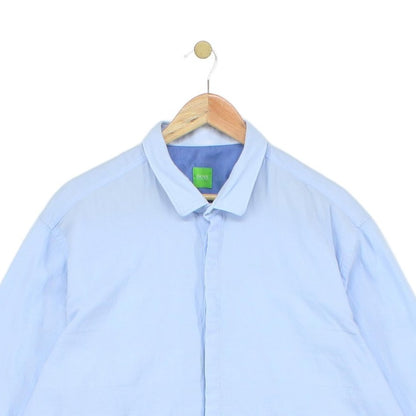 Mens Shirt Long Sleeve Button Up Business