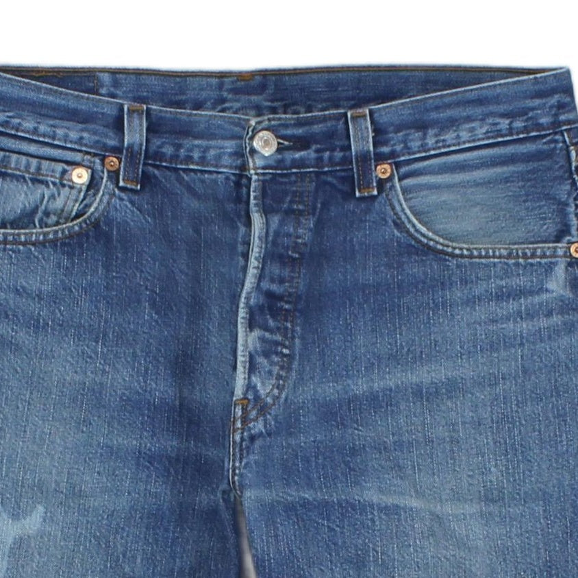 Mens Denim Shorts  Raw Hem
