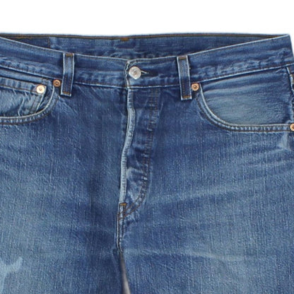 Mens Denim Shorts  Raw Hem