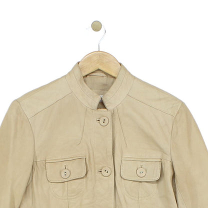 Womens Leather Jacket Utility