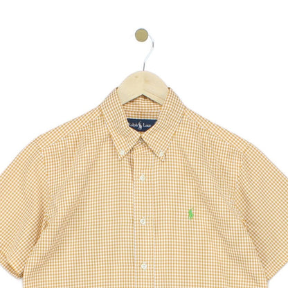 Mens Check Shirt Custom Fit Short Sleeve