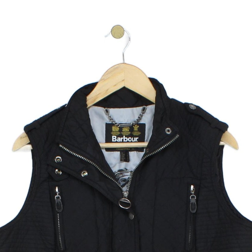 Womens Bodywarmer Motorcycle Zip Sleeveless Button