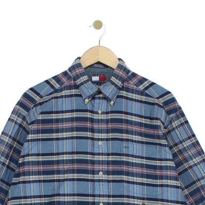 Mens Plaid Shirt Long Sleeve Button Up