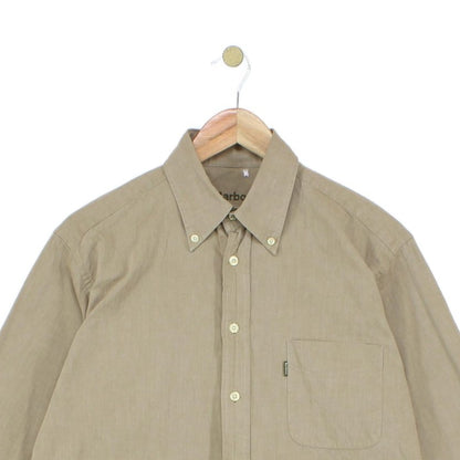 Mens Safari Shirt Long Sleeve Button Up Classic