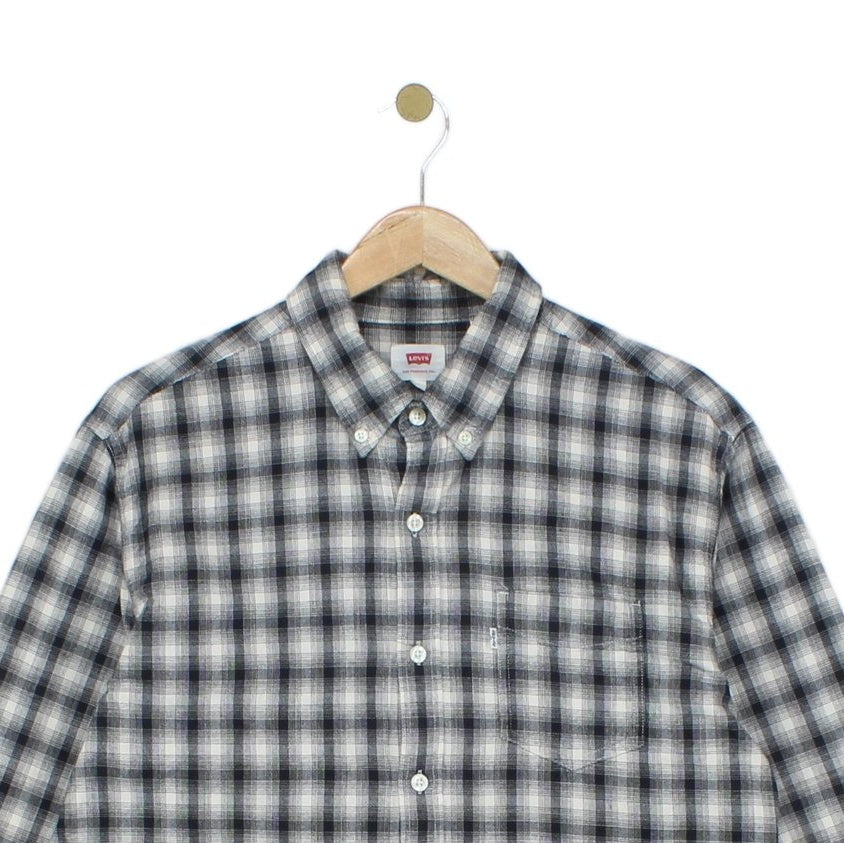 Mens Plaid Shirt Pattern Button Down Long Sleeve Cotton