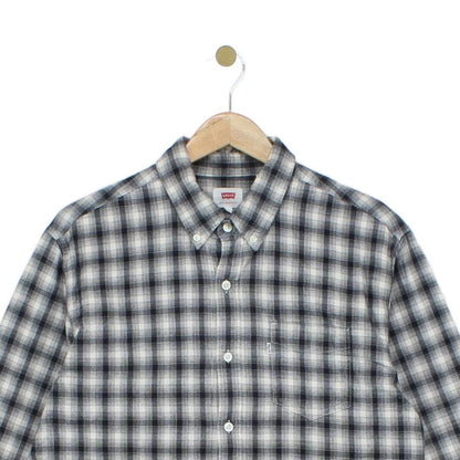 Mens Plaid Shirt Pattern Button Down Long Sleeve Cotton