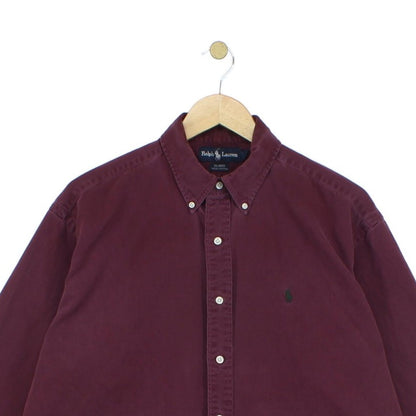 Mens Check Shirt Button Down Long Sleeve