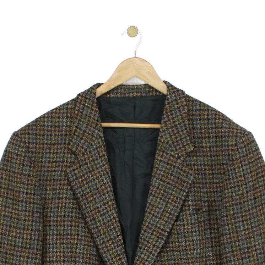 Mens Harris Tweed Blazer Plaid Formal
