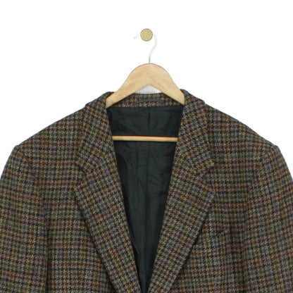 Mens Harris Tweed Blazer Plaid Formal